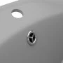 Luxurious oval washbasin with light gray matte ceramic overflow by vidaXL, Sinks - Ref: Foro24-146938, Price: 70,71 €, Discou...