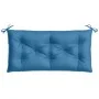 Cushions for garden bench 2 units blue melange fabric 100x50x7 cm by , Cushions for chairs and sofas - Ref: Foro24-4002590, P...