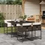 Garten-Essgruppe, 5-teilig, mit braunen Kunststoff-Rattan-Kissen. von , Gartensets - Ref: Foro24-3278024, Preis: 303,40 €, Ra...