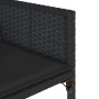 Garten-Essgruppe, 11-teilig, mit schwarzen Polstern aus synthetischem Rattan von , Gartensets - Ref: Foro24-3278058, Preis: 6...