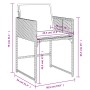 Garten-Essgruppe, 11-teilig, mit schwarzen Polstern aus synthetischem Rattan von , Gartensets - Ref: Foro24-3278058, Preis: 6...