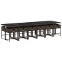 Set muebles de jardín 13 pzas y cojines ratán sintético marrón de , Conjuntos de jardín - Ref: Foro24-3278072, Precio: 831,49...