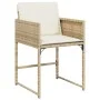 Garden dining set with 13-piece synthetic rattan beige cushions. by , Garden sets - Ref: Foro24-3278109, Price: 863,09 €, Dis...