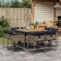 Garten-Essgruppe, 9-teilig, mit grauen Polstern aus synthetischem Rattan. von , Gartensets - Ref: Foro24-3278149, Preis: 437,...