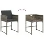 Garden dining set 9 pieces and gray synthetic rattan cushions by , Garden sets - Ref: Foro24-3278149, Price: 571,13 €, Discou...