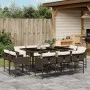 Garden dining set 11 pieces with brown synthetic rattan cushions by , Garden sets - Ref: Foro24-3278156, Price: 728,60 €, Dis...