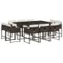 Garten-Essgruppe 11-teilig mit braunen Kunststoff-Rattan-Kissen. von , Gartensets - Ref: Foro24-3278156, Preis: 728,60 €, Rab...