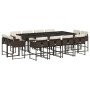 Garden furniture set 13 pieces and brown synthetic rattan cushions by , Garden sets - Ref: Foro24-3278168, Price: 729,68 €, D...