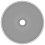 Luxury round washbasin in light gray matte ceramic 32.5x14 cm by vidaXL, Sinks - Ref: Foro24-146971, Price: 64,69 €, Discount: %