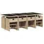 Garden dining set with 13-piece synthetic rattan beige cushions. by , Garden sets - Ref: Foro24-3277929, Price: 803,11 €, Dis...