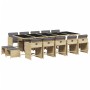 Garten-Essgruppe mit 15-teiligen Kissen aus synthetischem Rattan in Beige. von , Gartensets - Ref: Foro24-3277943, Preis: 816...