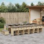 Garden dining set 17 pieces with beige synthetic rattan cushions by , Garden sets - Ref: Foro24-3277955, Price: 946,04 €, Dis...