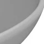 Luxury round washbasin in light gray matte ceramic 32.5x14 cm by vidaXL, Sinks - Ref: Foro24-146971, Price: 63,74 €, Discount: %