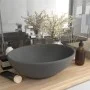Matte dark gray ceramic oval luxury washbasin 40x33 cm by vidaXL, Sinks - Ref: Foro24-146928, Price: 55,82 €, Discount: %