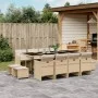 Garden dining set with 13-piece synthetic rattan beige cushions. by , Garden sets - Ref: Foro24-3277749, Price: 790,94 €, Dis...