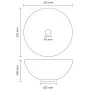 Luxury round washbasin in light gray matte ceramic 32.5x14 cm by vidaXL, Sinks - Ref: Foro24-146971, Price: 63,74 €, Discount: %
