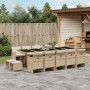 Garden dining set with 15-piece synthetic rattan beige cushions by , Garden sets - Ref: Foro24-3277761, Price: 940,73 €, Disc...