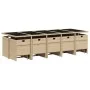 Set comedor de jardín con cojines 15 pzas ratán sintético beige de , Conjuntos de jardín - Ref: Foro24-3277761, Precio: 927,5...