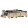 Set comedor de jardín con cojines 15 pzas ratán sintético beige de , Conjuntos de jardín - Ref: Foro24-3277763, Precio: 939,6...