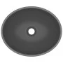Matte dark gray ceramic oval luxury washbasin 40x33 cm by vidaXL, Sinks - Ref: Foro24-146928, Price: 55,82 €, Discount: %