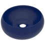 Mattes dunkelblaues rundes Luxuswaschbecken aus Keramik 40x15 cm von vidaXL, Sinkt - Ref: Foro24-147001, Preis: 77,96 €, Raba...