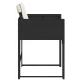 Garden chairs with cushions, 4 units, black synthetic rattan by , Garden chairs - Ref: Foro24-4007475, Price: 119,90 €, Disco...
