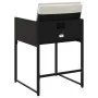 Garden chairs with cushions, 4 units, black synthetic rattan by , Garden chairs - Ref: Foro24-4007475, Price: 201,39 €, Disco...