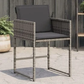 Garden armchairs with 4 synthetic rattan gray cushions by , Garden chairs - Ref: Foro24-4007477, Price: 207,55 €, Discount: %