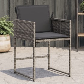 Gartensofas mit 4 Stück Kissen aus grauem synthetischem Rattan von , Gartenstühle - Ref: Foro24-4007477, Preis: 159,05 €, Rab...