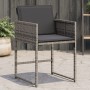 Garden armchairs with 4 synthetic rattan gray cushions by , Garden chairs - Ref: Foro24-4007477, Price: 159,05 €, Discount: %