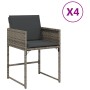 Garden armchairs with 4 synthetic rattan gray cushions by , Garden chairs - Ref: Foro24-4007477, Price: 159,05 €, Discount: %