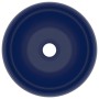 Matte dark blue round ceramic luxury washbasin 40x15 cm by vidaXL, Sinks - Ref: Foro24-147001, Price: 77,96 €, Discount: %