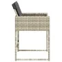 Garden armchairs with cushions 4 pcs light gray synthetic rattan by , Garden chairs - Ref: Foro24-4007480, Price: 208,11 €, D...
