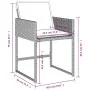 Garden armchairs with cushions 4 pcs light gray synthetic rattan by , Garden chairs - Ref: Foro24-4007480, Price: 208,11 €, D...