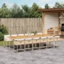 Garten-Essgruppe mit 13-teiligen Kissen aus synthetischem Rattan in Beige. von , Gartensets - Ref: Foro24-3278079, Preis: 876...