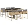 7-piece garden dining set with beige synthetic rattan cushions by , Garden sets - Ref: Foro24-3278039, Price: 524,80 €, Disco...