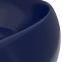 Matte dark blue round ceramic luxury washbasin 40x15 cm by vidaXL, Sinks - Ref: Foro24-147001, Price: 77,96 €, Discount: %
