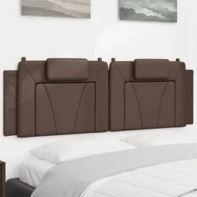 Gepolstertes Kopfteil aus braunem Kunstleder, 160 cm breit. von , Kopf- und Fußteile - Ref: Foro24-374799, Preis: 58,54 €, Ra...