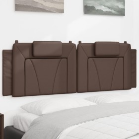 Padded brown synthetic leather headboard 160 cm by , Headboards and footboards - Ref: Foro24-374799, Price: 59,45 €, Discount: %