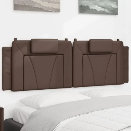 Padded brown synthetic leather headboard 160 cm by , Headboards and footboards - Ref: Foro24-374799, Price: 58,49 €, Discount: %