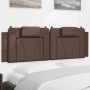 Cabecero de cama acolchado cuero sintético marrón 160 cm de , Cabeceros y pies de cama - Ref: Foro24-374799, Precio: 55,42 €,...