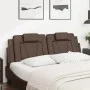 Cabecero de cama acolchado cuero sintético marrón 160 cm de , Cabeceros y pies de cama - Ref: Foro24-374799, Precio: 58,49 €,...