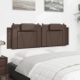 Cabecero de cama acolchado cuero sintético marrón 160 cm de , Cabeceros y pies de cama - Ref: Foro24-374799, Precio: 55,42 €,...