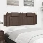 Padded brown synthetic leather headboard 160 cm by , Headboards and footboards - Ref: Foro24-374799, Price: 58,49 €, Discount: %