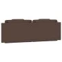 Cabecero de cama acolchado cuero sintético marrón 160 cm de , Cabeceros y pies de cama - Ref: Foro24-374799, Precio: 58,49 €,...