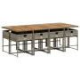 Set comedor jardín 9 pzas y cojines ratán sintético gris de , Conjuntos de jardín - Ref: Foro24-3278053, Precio: 697,84 €, De...