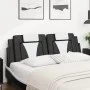 Gepolstertes Kopfteil aus schwarz-weißem Kunstleder, 160 cm. von , Kopf- und Fußteile - Ref: Foro24-374802, Preis: 60,78 €, R...