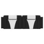 Cabecero de cama acolchado cuero sintético negro blanco 160 cm de , Cabeceros y pies de cama - Ref: Foro24-374802, Precio: 64...