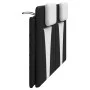 Cabecero de cama acolchado cuero sintético negro blanco 160 cm de , Cabeceros y pies de cama - Ref: Foro24-374802, Precio: 64...
