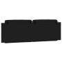 Padded headboard in black and white synthetic leather, 160 cm. by , Headboards and footboards - Ref: Foro24-374802, Price: 65...